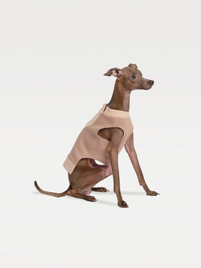 Patchwork Dog Sweatshirt: Cotton Blend Dog Cat Puppy Pullover