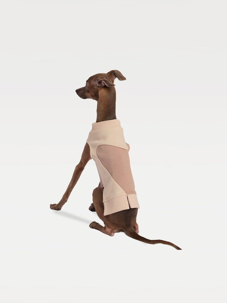 Patchwork Dog Sweatshirt: Cotton Blend Dog Cat Puppy Pullover
